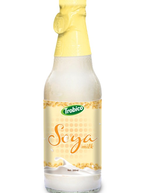 300ml Soya milk in Glass bottle